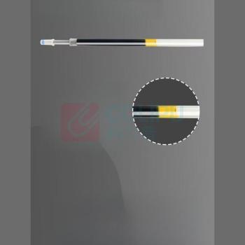 融银之汇 按动中性笔笔芯 大容量子弹头替芯 0.5mm 100支/套 (黑色)