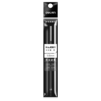 得力 deli 半针管中性笔笔芯 6901 0.5mm (黑色) 20支/盒