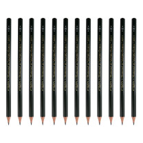 三菱 uni 木质铅笔 9800 H (黑色) 12支/盒