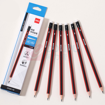 得力(deli) 铅笔 DP600-HB HB Φ7mm*188mm 木质 木质 HB 12支/盒 盒