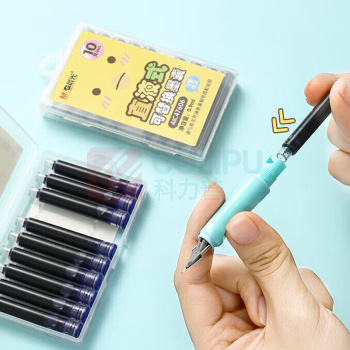 晨光 M&G 墨囊可擦 AIC47606B1 3.4口径 (墨蓝) 10支装