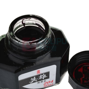 英雄 HERO 钢笔水 204 50ml (黑)