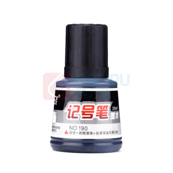 宝克 BAOKE 记号笔墨水 NO.190 36ml (黑色) 12瓶/盒
