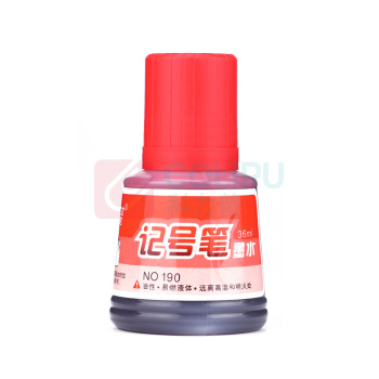 宝克 BAOKE 记号笔墨水 NO.190 36ml (红色) 12瓶/盒