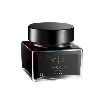 派克 PARKER 钢笔墨水 配件系列黑色 迷你型 30ml 