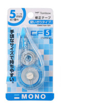 蜻蜓 TOMBOW 修正带 CT-CF5C 8m×5mm (蓝色) 10个/盒 树脂 DC