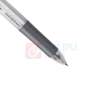 斑马牌 ZEBRA 三色中性笔 多色水笔 便携多功能笔 J3J2 0.5mm (白色杆)