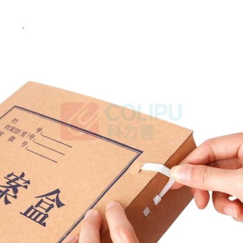融银之汇 牛皮纸A4国产档案盒高质感加厚纸质文件资料盒 520g 50mm 10个装