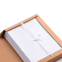 融银之汇 牛皮纸A4高质感加厚纸质文件资料盒 520g 80mm 10个装