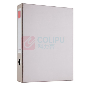齐心 Comix 磁扣式 PVC 档案盒 灰色 A1297 A4 55mm (灰色)
