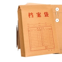 齐心 Comix 文件套/文件袋 EA6017-10 340×240×40mm 材质:牛皮纸 (牛皮黄) 10个/套 电商专供 DC