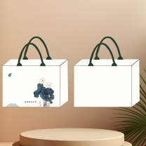 融银之汇 帆布包 000 32*12*24cm 环保手提礼品袋包装帆布袋印logo图案文字手伴礼包含内衬