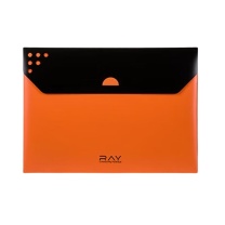 齐心 Comix RAY双色文件袋 A3299 A4 10只/包 (橙色)
