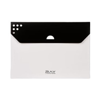 齐心 Comix RAY双色文件袋 A3299 A4 10只/包 (白色)