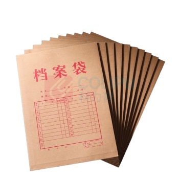 得力(deli) 牛皮纸档案袋 DP067 A4 30mm 175g (黄色) 10个/包 DC