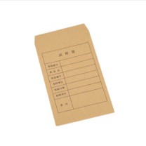 上柯 牛皮纸信封 W1115 130*90mm 1只 (黄色) 信封试样袋文件相片收纳