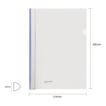 齐心 Comix 抽杆夹 A868 A4 25mm (白色) 10个/包