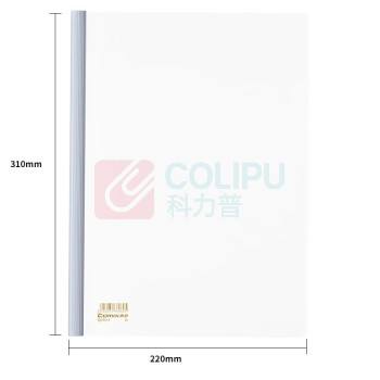 齐心 Comix 抽杆式报告夹 Q310 A4 10mm (欧丽白) 10个/包