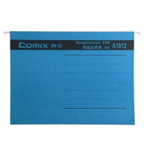 齐心 Comix 文件夹 A1812 25个/包 (蓝色)