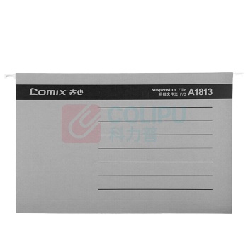 齐心 Comix 文件夹 A1813 25个/包F/C (灰色)