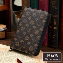 嘉然恒 jiaranheng 存钱本防水收纳包便携大容量票据收纳夹(拉链款) JRH-CQC-21102 (赭石色) LLK-ZSS