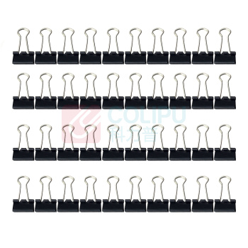 欧标 MATE-IST 长尾夹 B2508 5号 19mm (黑色) 40只/盒