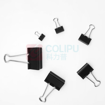 欧标 MATE-IST 长尾夹 B2508 5号 19mm (黑色) 40只/盒