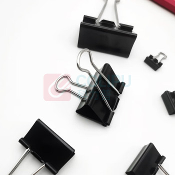 欧标 MATE-IST 长尾夹 B2508 5号 19mm (黑色) 40只/盒