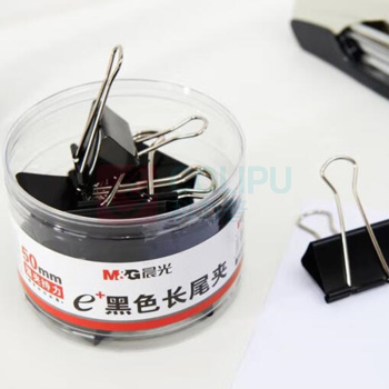 上汇 黑色长尾票夹 0061 51mm (黑色) 12只/筒 DC
