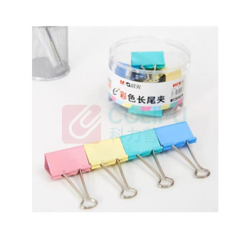 上汇 彩色长尾票夹 0054 25mm (彩色) 48只/筒 DC