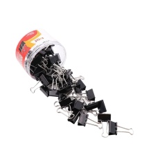益而高 Eagle 长尾夹 15mm 60只/筒 2桶装 燕尾夹子金属文件夹票据夹办公文具