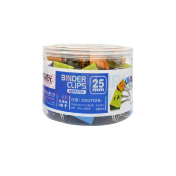 晨光 M&G 微笑表情长尾夹 ABS92703 4# 25mm 48个/筒 48筒/箱