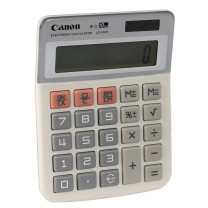 佳能 CANON 10位数字显示双电源计算器 LS100H 100*130mm CF