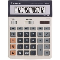 齐心 Comix 双电源宽屏计算器 C-1200H 12位 10台/盒