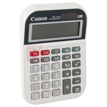 佳能 CANON 双电源计算器 WS-112H 12位 10台/盒