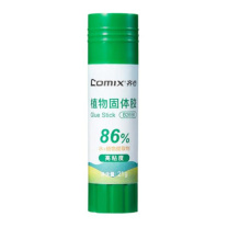 齐心 Comix 植物固体胶单支装大号高粘度环保固体胶棒 B2658 21g (白色)