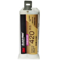 3M 高强度结构胶水 DP420 50ml含工具套装 (黑色)