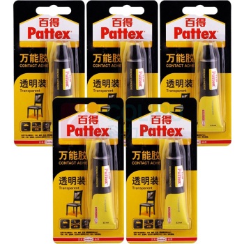汉高百得 Pattex 透明型万能胶 PXT4X 12ml/支 6支/卡