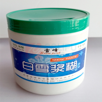 雪峰 白雪浆糊 500ml (白色) 办公文具浆糊 胶粘大瓶粘贴胶