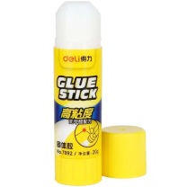 得力(deli) 高粘度PVP固体胶水 无甲醛快干耐用胶棒 单支装 7092 20.00g 
