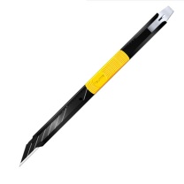 田岛 30°锐角 美工刀裁纸刀 LC320B 9mm小号 (黑色) 10把/盒 1101-0751