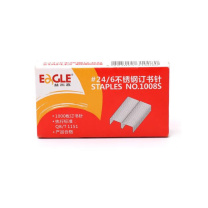 益而高 Eagle 不锈钢订书针 1008S #24/6 1000枚/盒