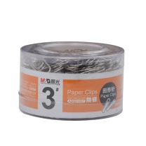 晨光 M&G 3#PVC筒装镀镍回形针 ABS91697 3# 29mm (银色) 200枚/筒 192筒/箱