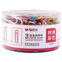 晨光 M&G 3#PVC筒装彩色回形针 ABS91698 3# 29mm 160枚/筒