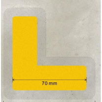 格远 L型定位贴 70*70mm (黄色)