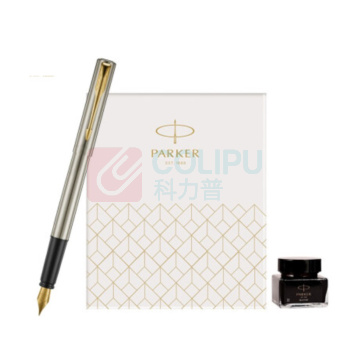 派克 PARKER 威雅钢笔 夹墨水笔 (浅灰)