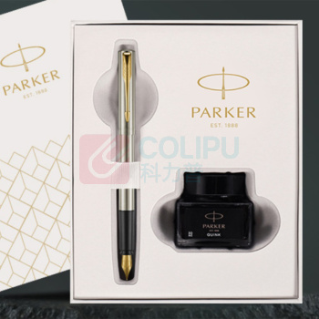 派克 PARKER 威雅钢笔 夹墨水笔 (浅灰)