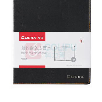 齐心 Comix 皮面笔记本 CK4611 18K/74张 (黑色)