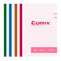 齐心 Comix 笔记本 C4506 A5 80页/本 (四色) 6本/套 CF