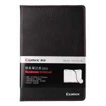 齐心 Comix 简约系列PU笔记本 A5 74页 黑色 C4612 A5 74页 (黑色)